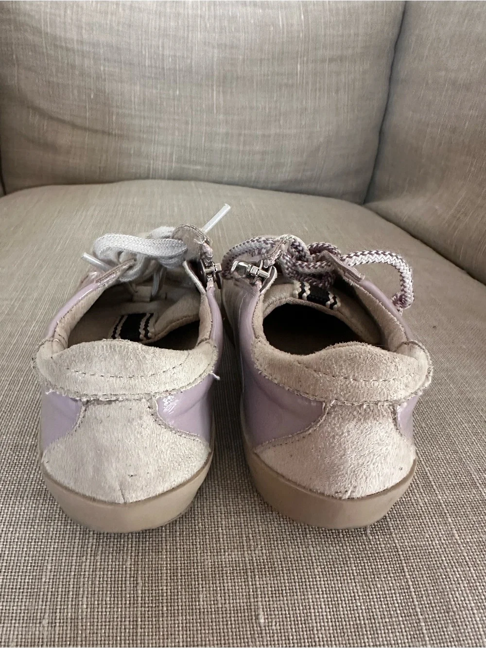 ShuShop Lavender Sneakers with Pink Star Accent